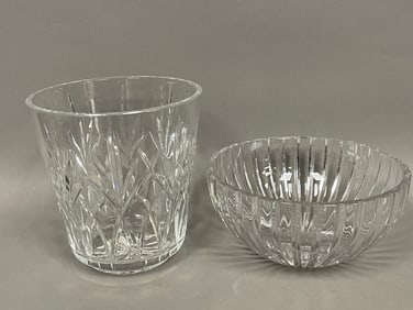 TWO WATERFORD CRSTAL VASES
