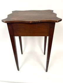 SHAPED TOP STAND HEPPLEWHITE