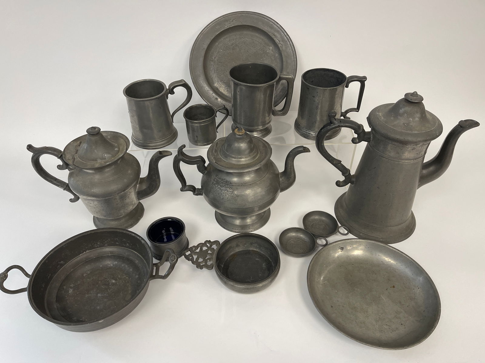 EARLY PEWTER GROUPING (1 of 6)