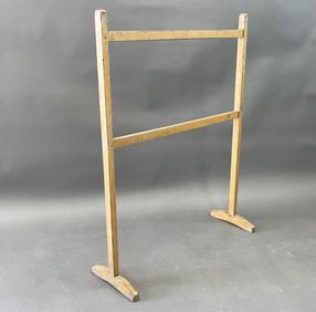 LARGE PAINTED WOODEN DRYING RACK