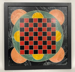 EXCEPTIONAL DECORATED GAMEBOARD