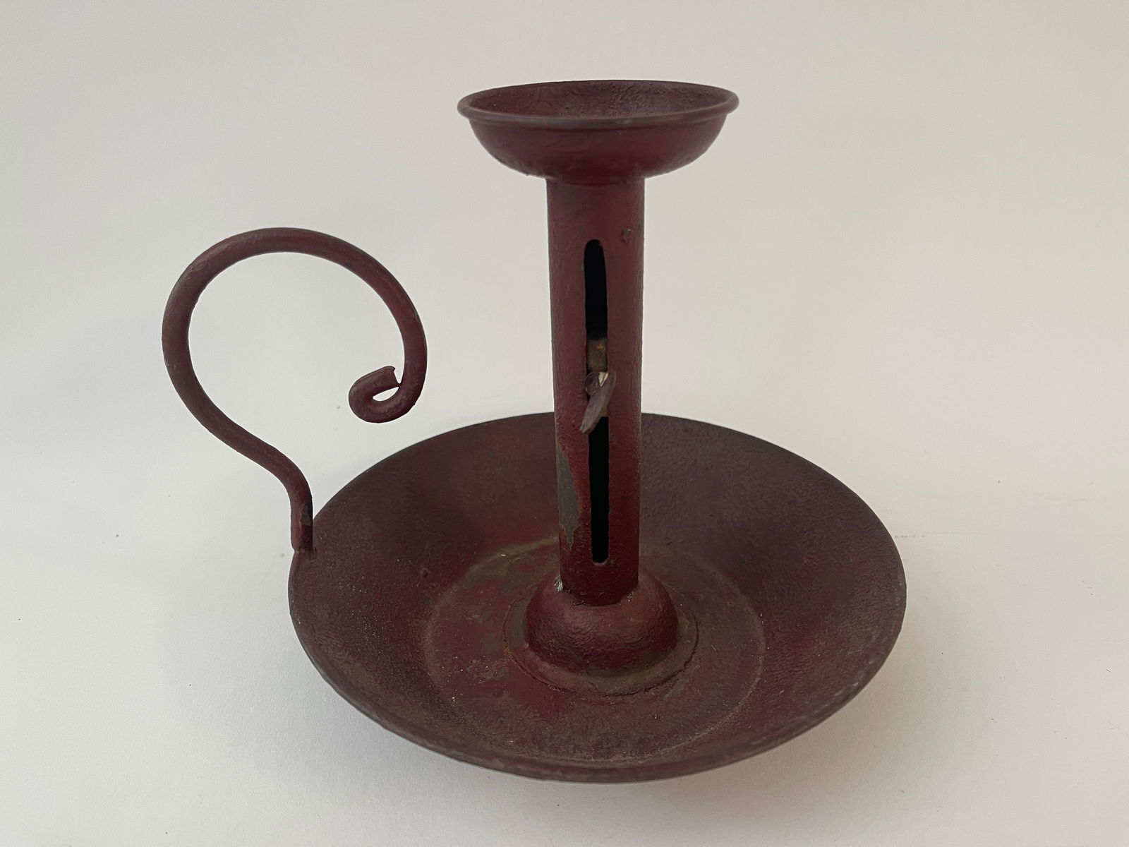 LARGE SHEET IRON CHAMBER STICK (1 of 3)