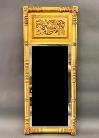 19TH C GOLD GILT MIRROR