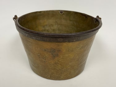 HUDSON'S BAY COMPANY BRASS & IRON 18TH C BUCKET