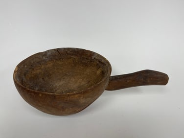 NATIVE AMERICAN BURL ASH 18TH C SCOOP