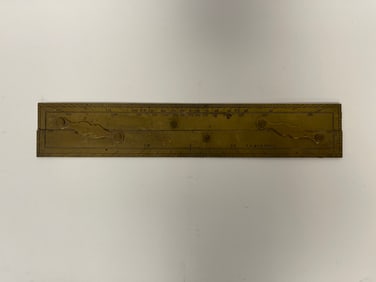 BRASS DOUBLE-PARALLEL RULERS MAPPING INSTRUMENT