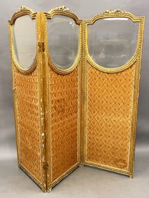 THREE PANEL DRESSING SCREEN