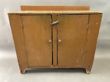 19TH C PAINTED DRY SINK