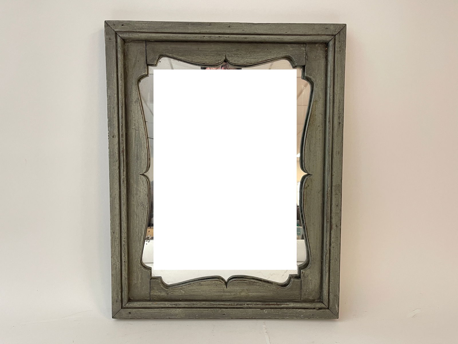 BLUE PAINTED MIRROR (1 of 4)