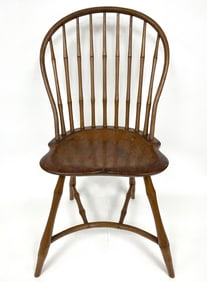 BOSTON MA. MADE BOW BACK WINDSOR CHAIR