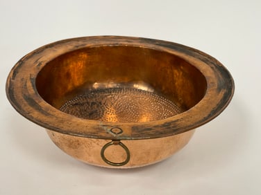 LATE 18TH EARLY 19TH C COPPER STRAINER