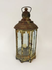 HANGING SHEET IRON LANTERN FROM OHIO