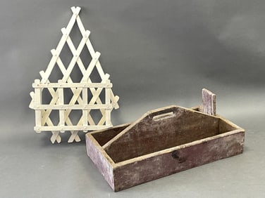 PAINTED CARRIER , WHITE PAINTED WALL RACK