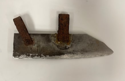 PRIMITIVE HAND FORGED IRON CUTTING TOOL