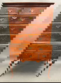 18THC MAPLE QUEEN ANNE HIGHBOY