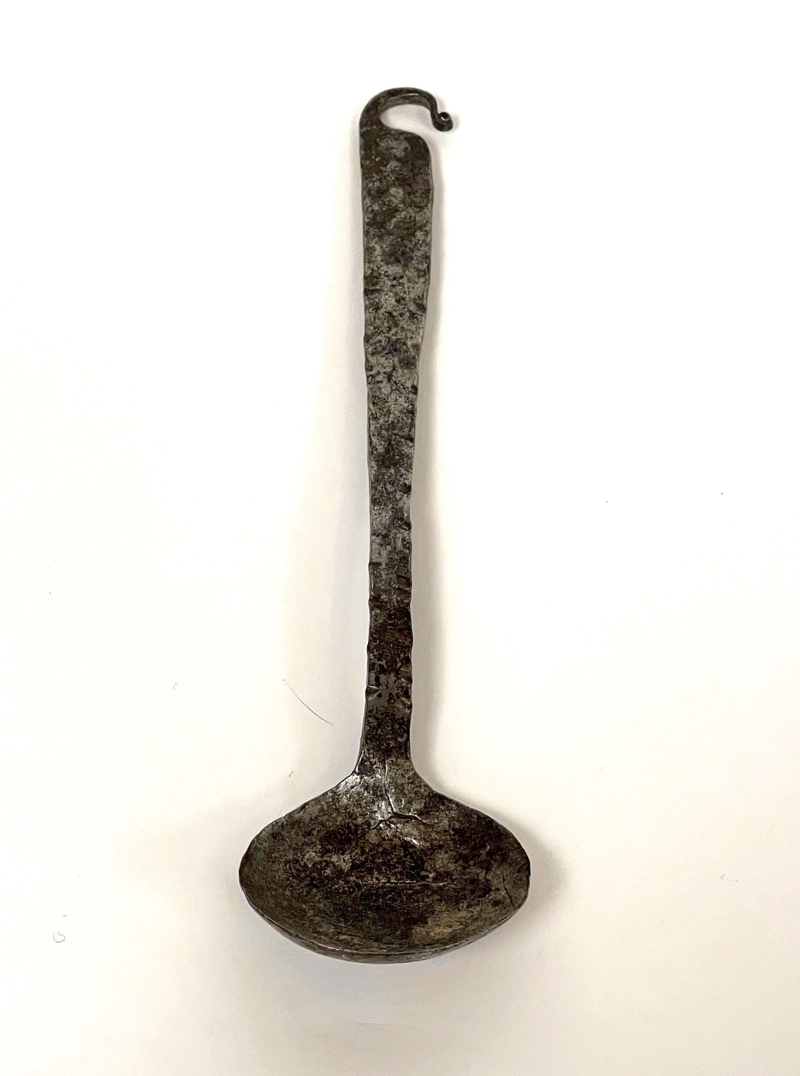 18TH C HAND WROUGHT IRON TASTING SPOON (1 of 4)