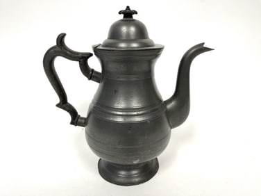 EARLY PEWTER TEAPOT