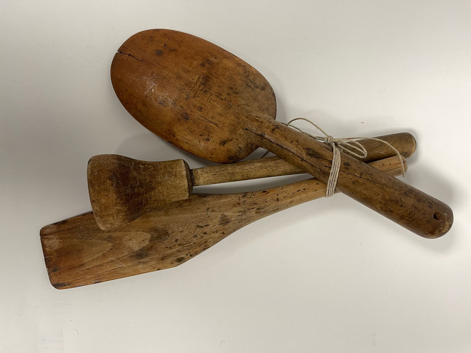 GROUPING OF PRIMITIVE TREENWARE (1 of 3)