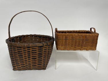 TWO DIMINUTIVE BASKETS