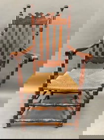 NEW ENGLAND BANISTER BACK ARMCHAIR