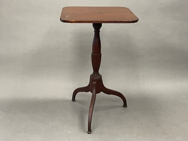 19TH C AMERICAN CLASSICAL CANDLE STAND