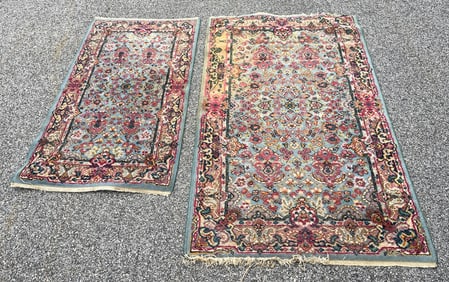 TWO SIMILAR ESTATE RUGS