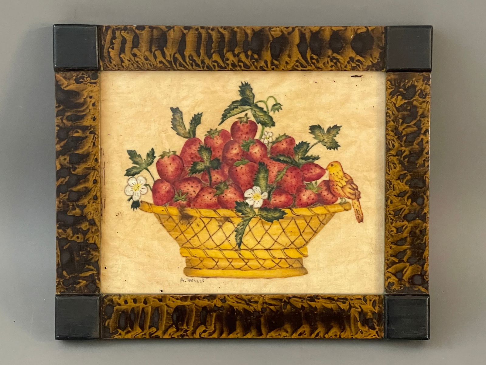 THEOREM PAINTING BASKET OF STRAWBERRIES (1 of 2)