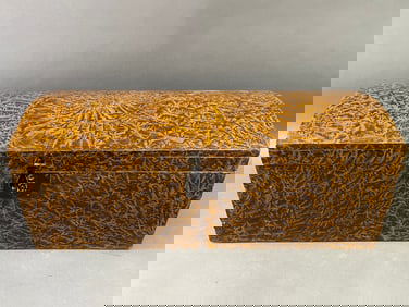 GRAIN PAINTED DOME TOP CHEST