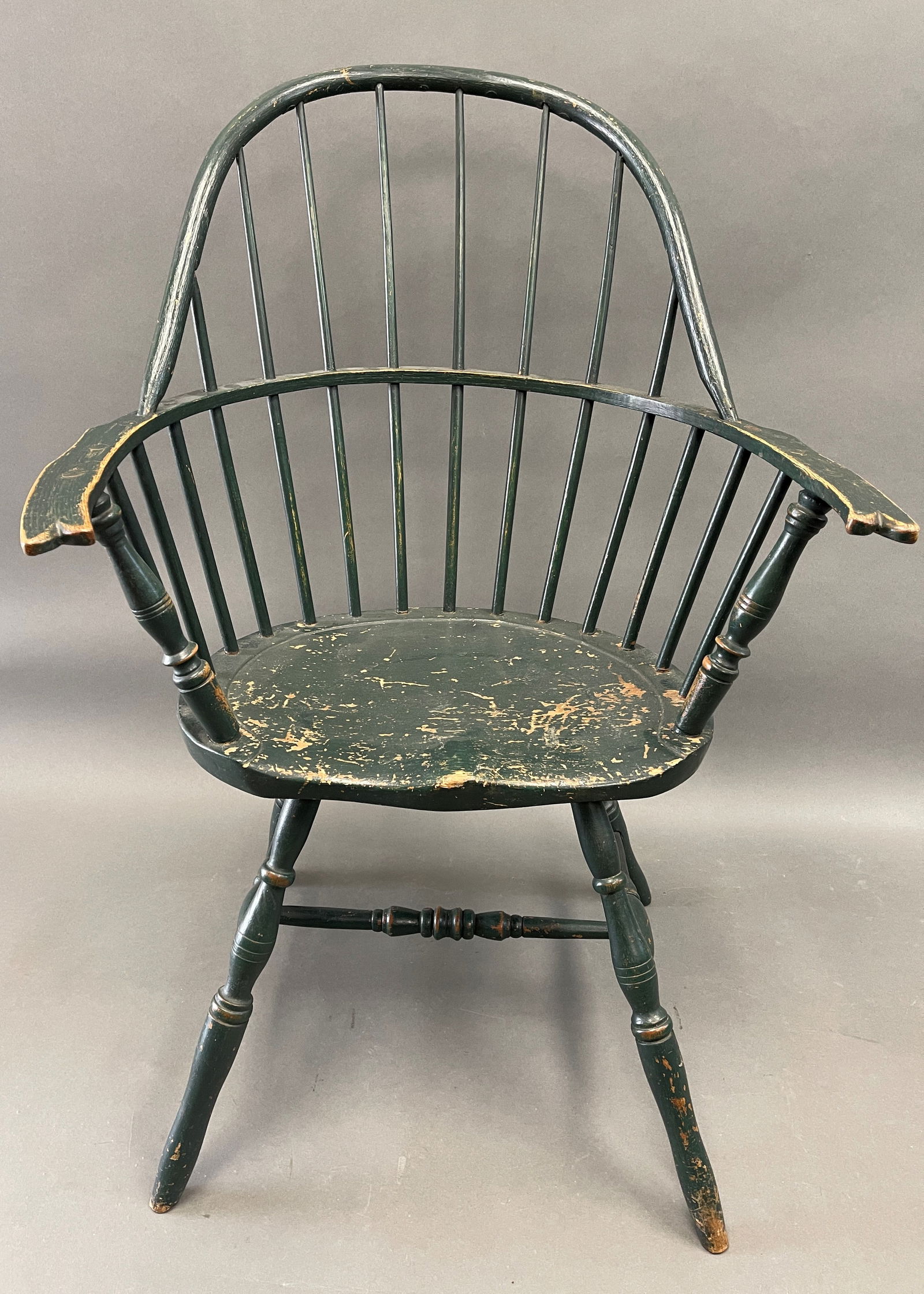 GREAT FOLKY 18THC P.A. SACK BACK WINDSOR ARMCHAIR (1 of 4)