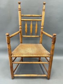 19TH C CARVER TYPE CHAIR
