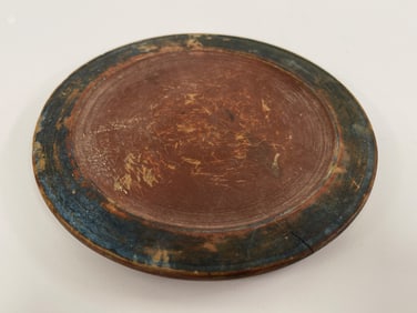 EARLY POLYCHROMED PLATE