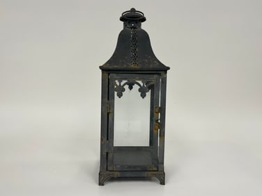SHEET IRON DECORATIVE LANTERN