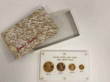 1986 US GOVERNMENT GOLD COIN SET