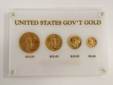 U.S. 1988 GOV'T GOLD COINS FOUR COIN SET