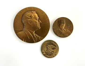THREE COMMEMORATIVE COINS