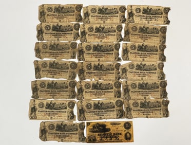 19 19TH C CONFEDERATE BANKNOTES