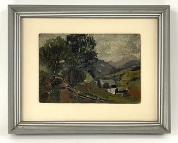 JOSEF (JOSEPH) WENGLEIN IMPRESSIONIST OIL ON BOARD