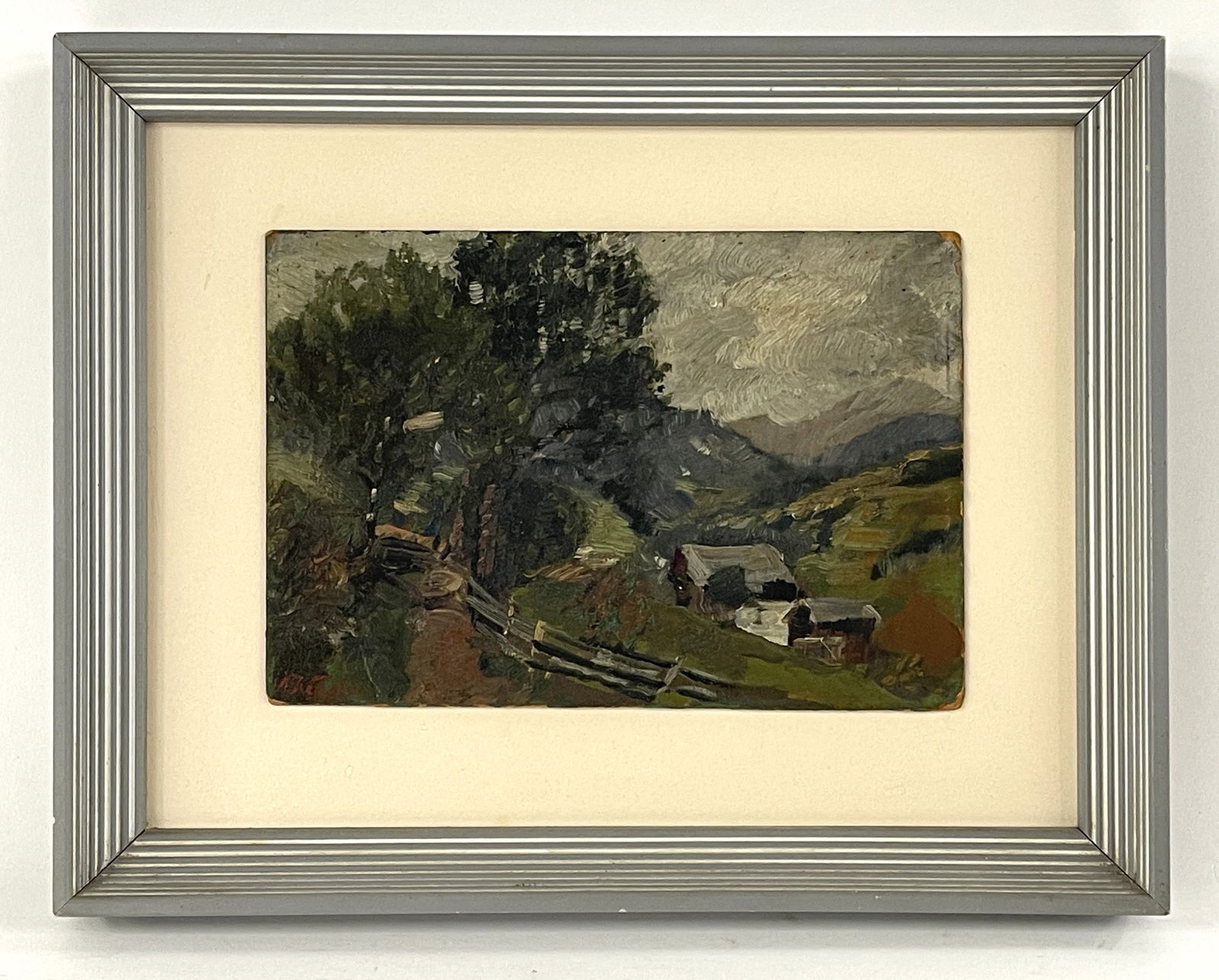 JOSEF (JOSEPH) WENGLEIN IMPRESSIONIST OIL ON BOARD (1 of 4)