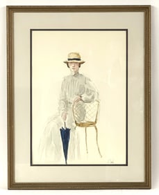 JEAN EYLES LAY SAULS WATERCOLOR