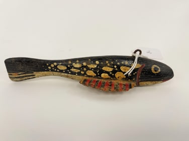FOLK ART PAINTED FISH DECOY