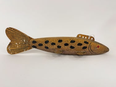 FOLK ART PAINTED FISH DECOY