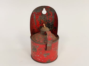 MINIATURE PAINTED OIL LAMP