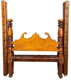 TIGER MAPLE BED DOUBLE SIZE