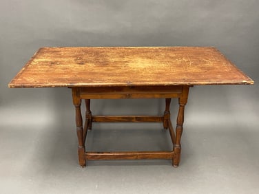 18TH C PRIMITIVE TAVERN TABLE