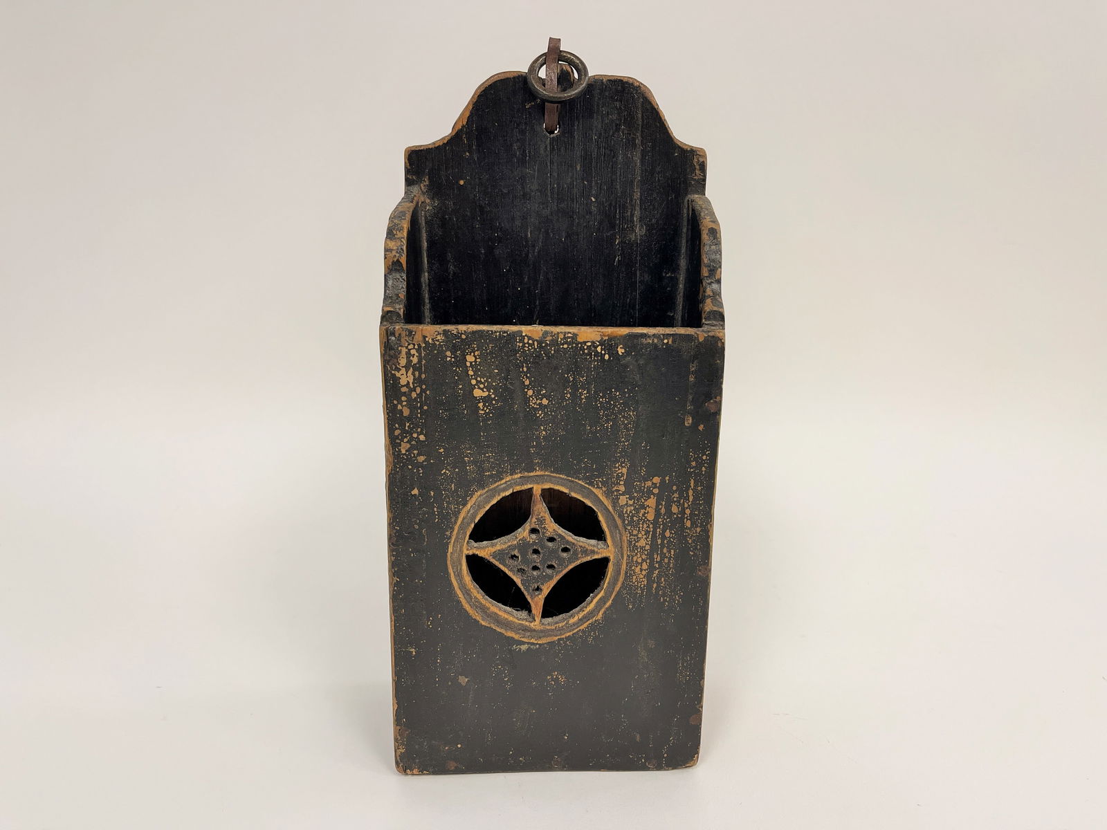 WALL BOX , ORIGINAL BLUE PAINT (1 of 4)