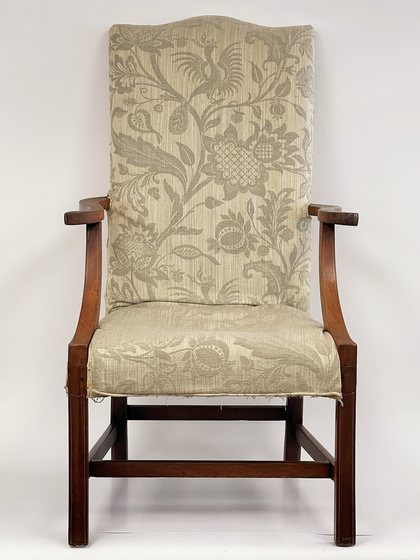 FEDERAL LOLLING CHAIR: FEDERAL LOLLING CHAIR 46" X 24" X 17"