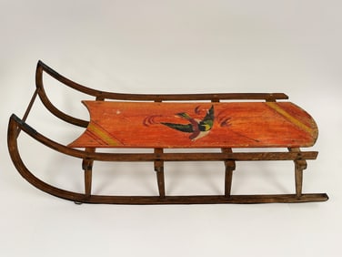 PAINTED FOLK ART SLED