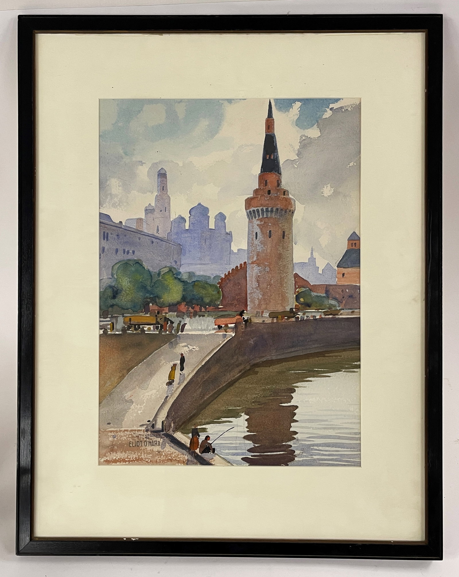 ELIOT O'HARA WATERCOLOR PAINTING: ELIOT O'HARA WATERCOLOR PAINTING 14" X 21"