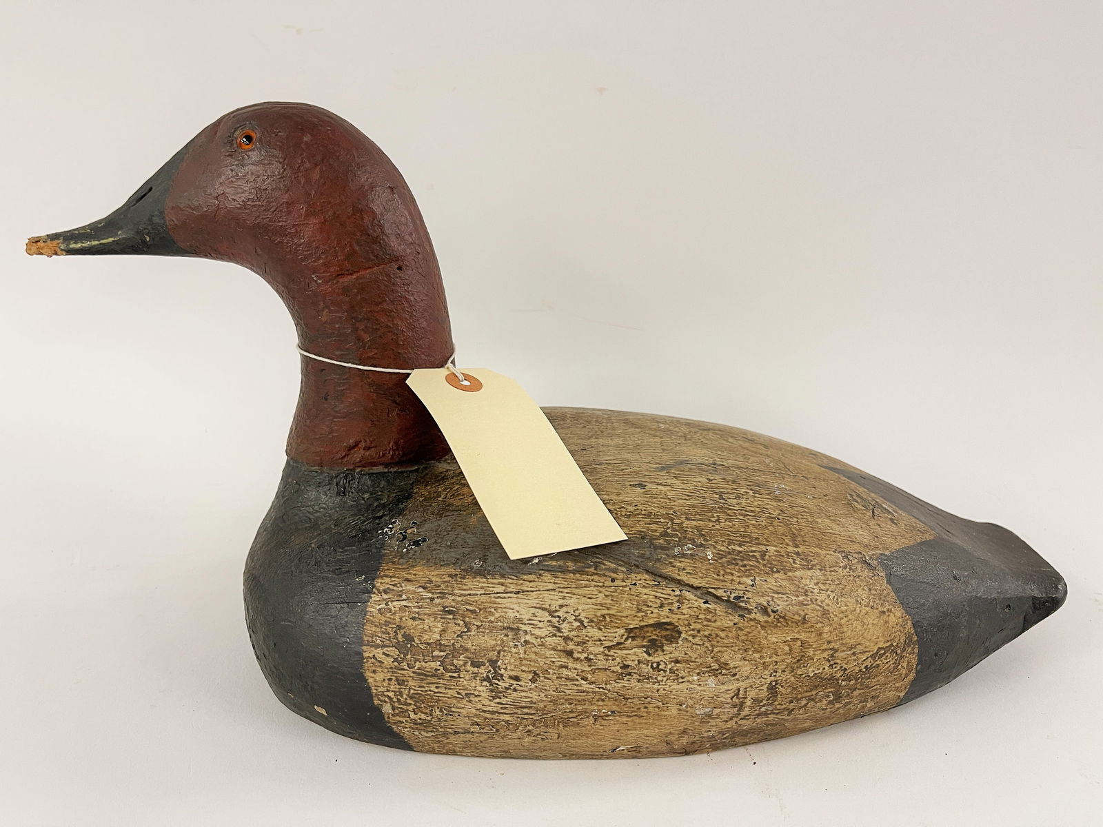 CANVASBACK DECOY: CANVASBACK DECOY 13" X 6" X 7"