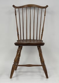 C.1790 RI 7 SPINDLE FAN BACK WINDSOR CHAIR